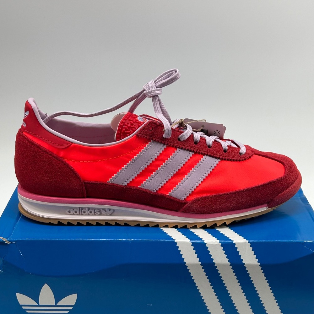 Adidas SL 72 OG W Women 7.5 Solar Red Lavender JH7392 New Retro Sneakers